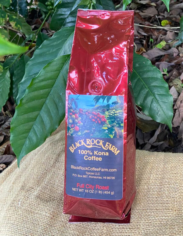 One pound bag of Black Rock Coffee, Full City Roast